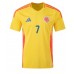 Kolumbien Luis Diaz #7 Fußballbekleidung Heimtrikot Copa America 2024 Kurzarm